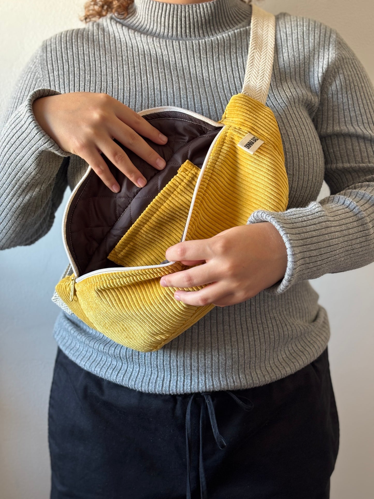 PALOMA BAGS YELLOW CORDUROY