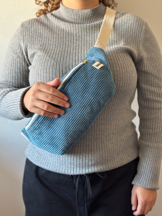 PALOMA BAGS ROYAL BLUE CORDUROY