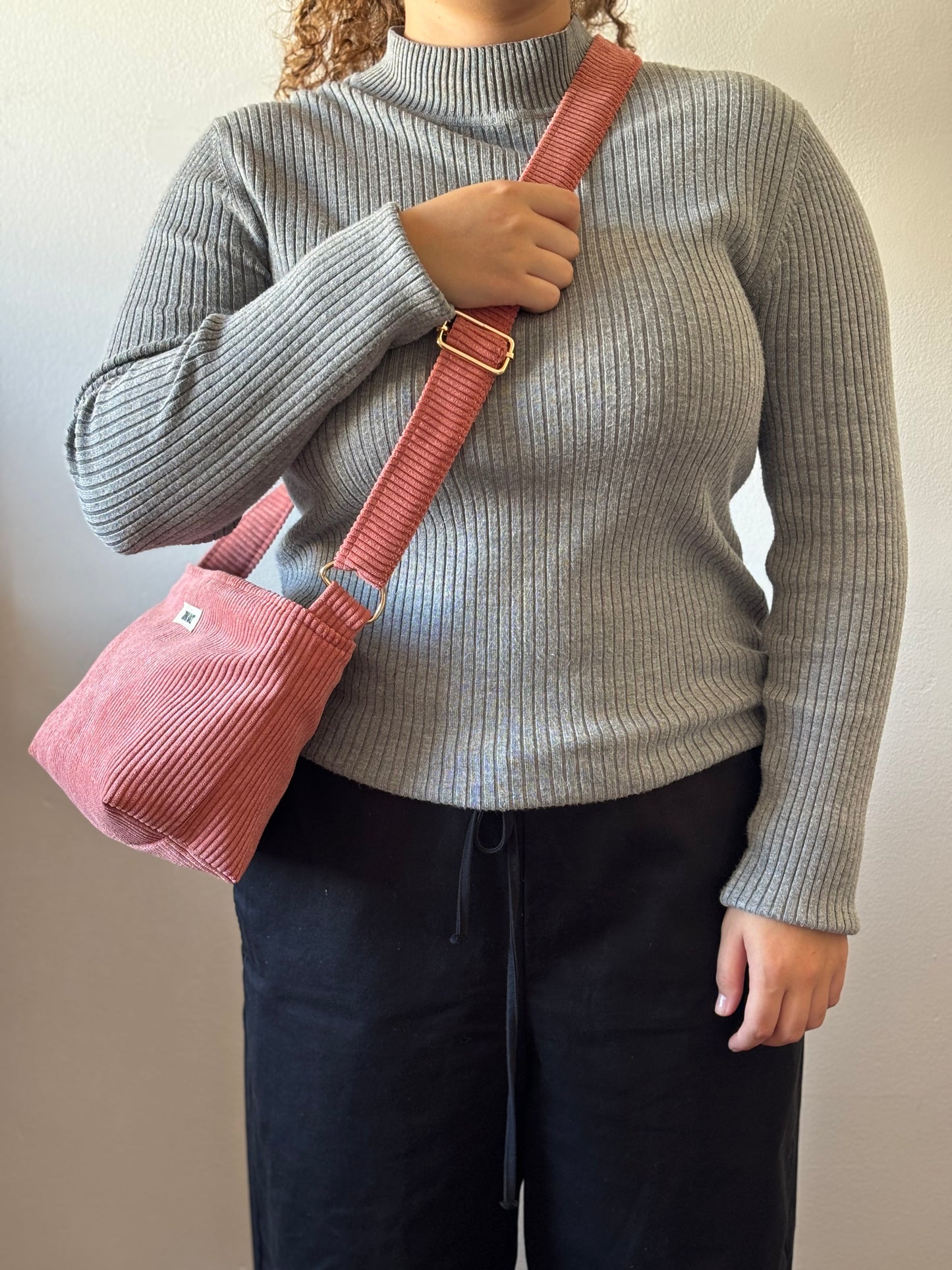 NINA BAGS OLD PINK CORDUROY