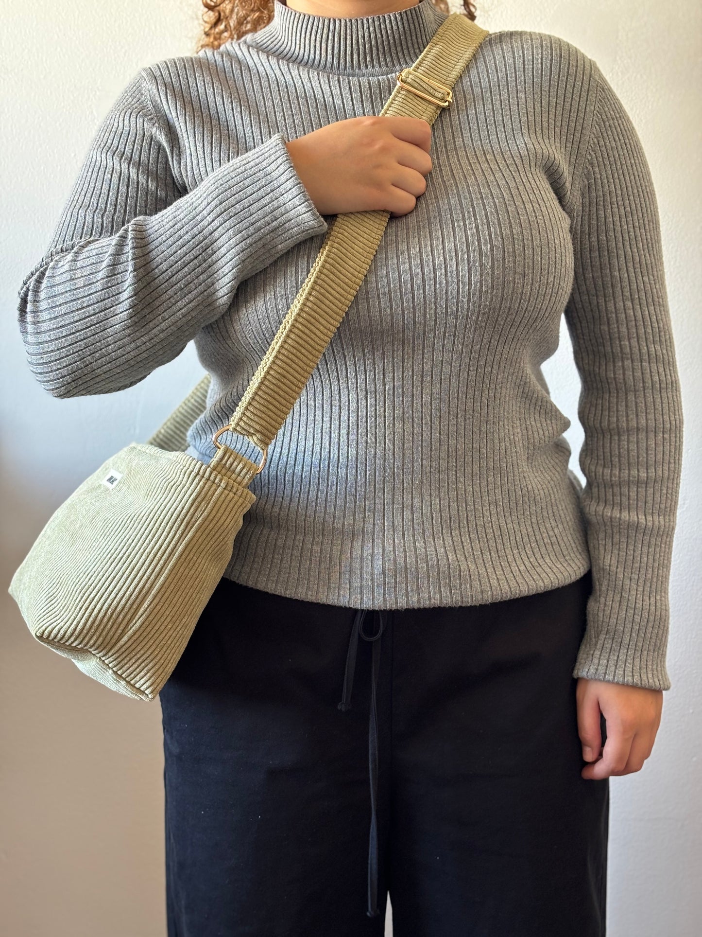NINA BAGS ROYAL LIGHT LIGHT GREEN CORDUROY