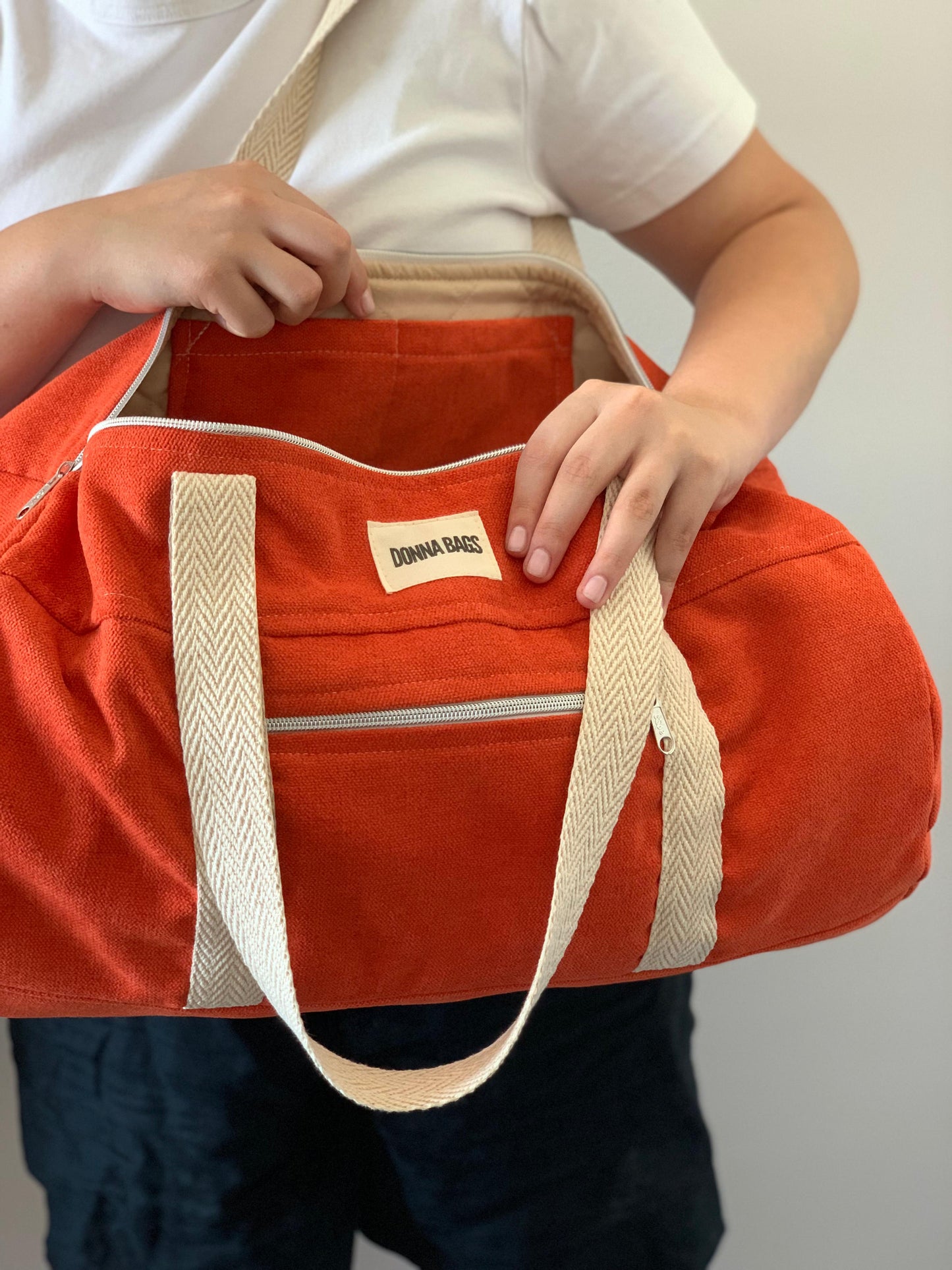 TAÍS BAGS RUSTIC VELVET ORANGE