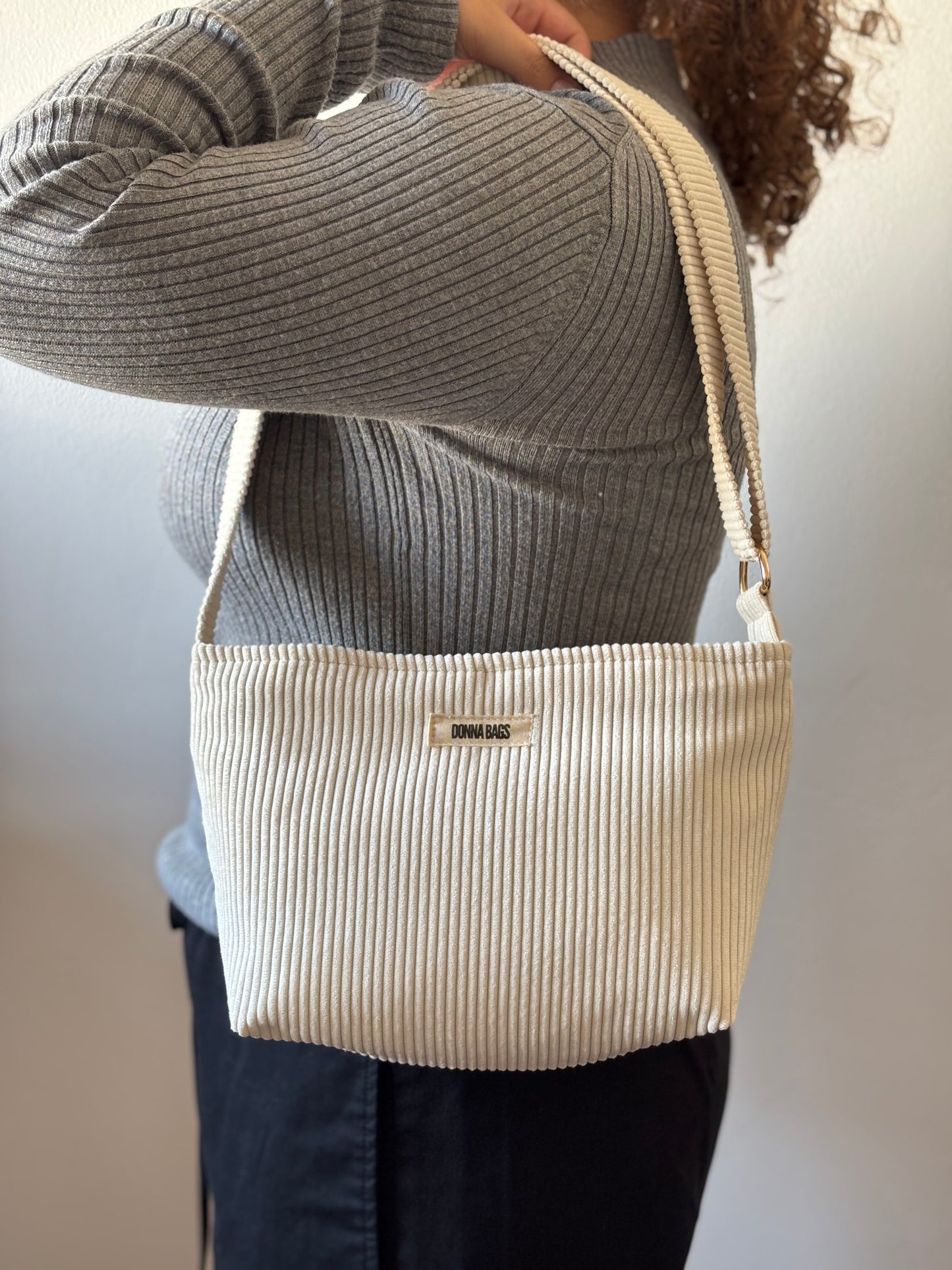 NINA BAGS OFF WHITE CORDUROY