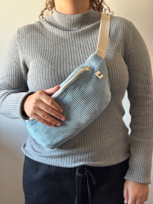 PALOMA BAGS LIGHT BLUE CORDUROY