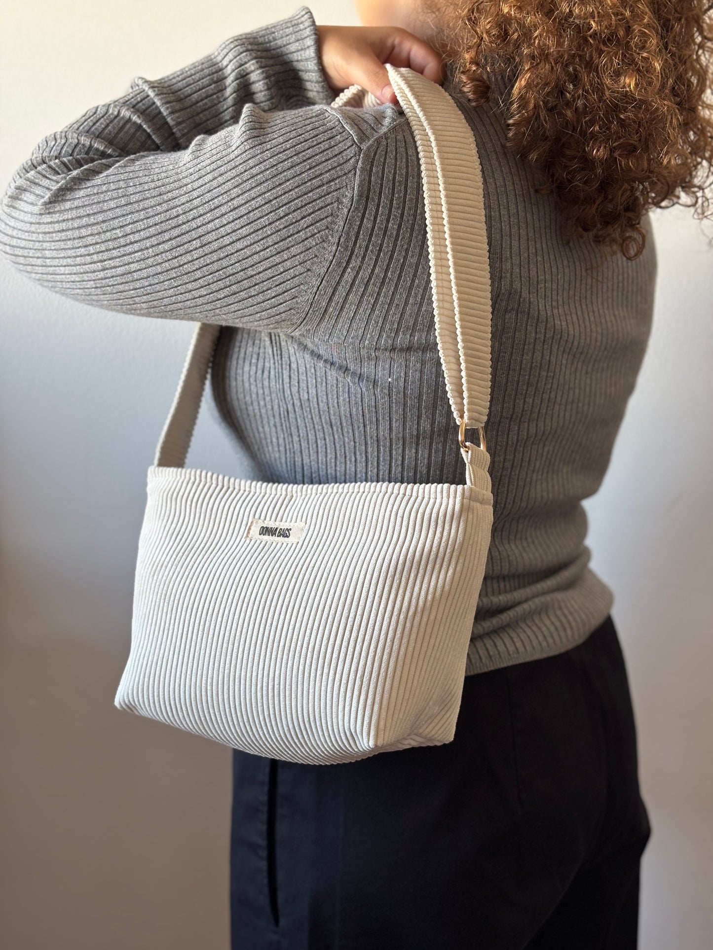 NINA BAGS OFF WHITE CORDUROY
