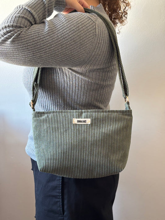 NINA BAGS DRY GREEN CORDUROY