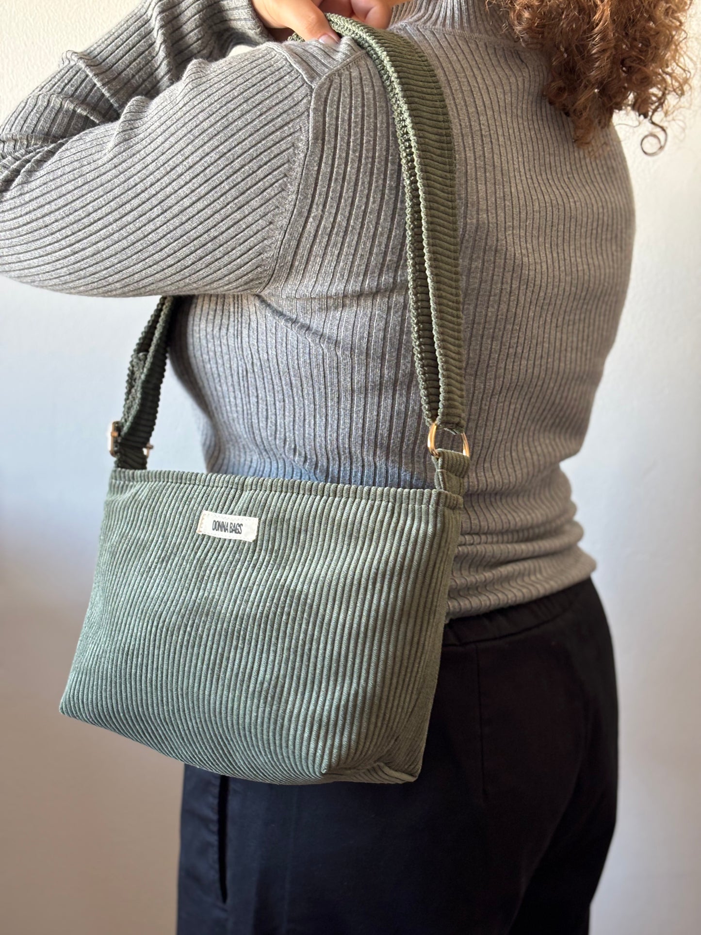 NINA BAGS DRY GREEN CORDUROY