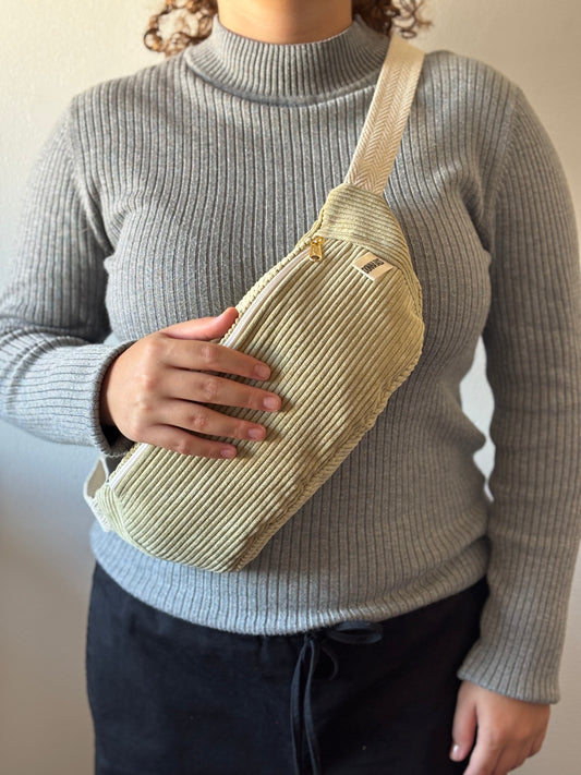 PALOMA BAGS LIGHT GREEN CORDUROY