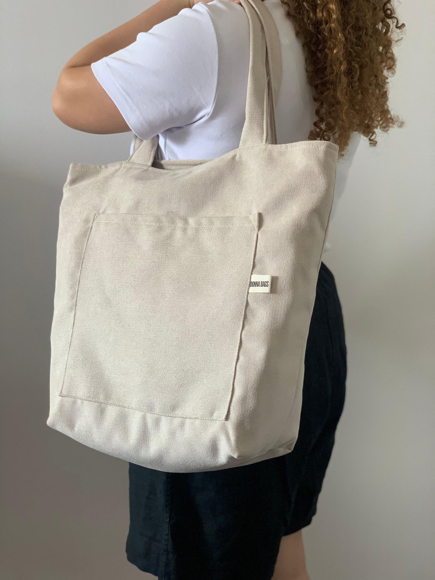 MILA BAGS RUSTIC VELVET BEIGE