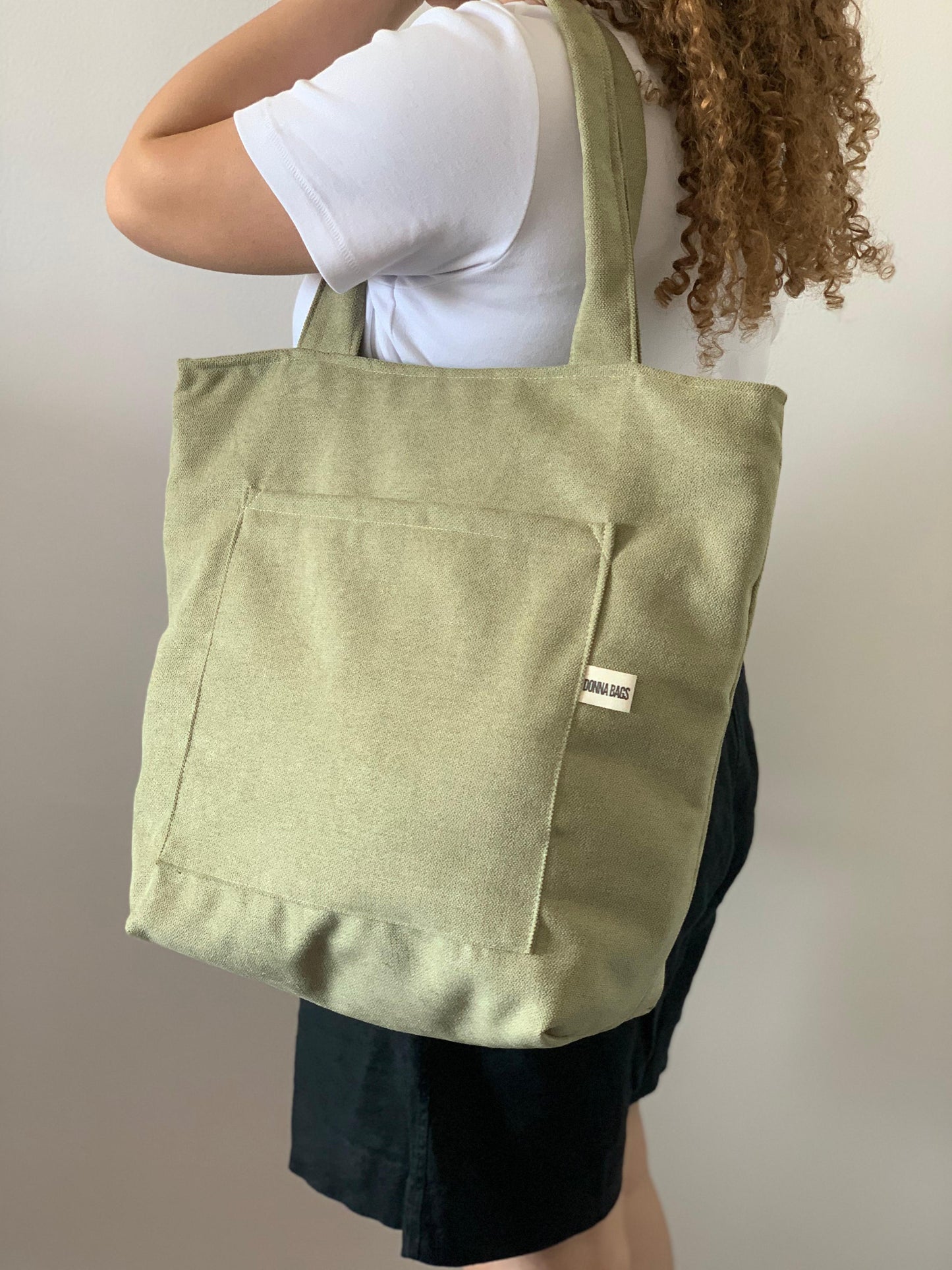 MILA BAGS RUSTIC VELVET OLIVE GREEN