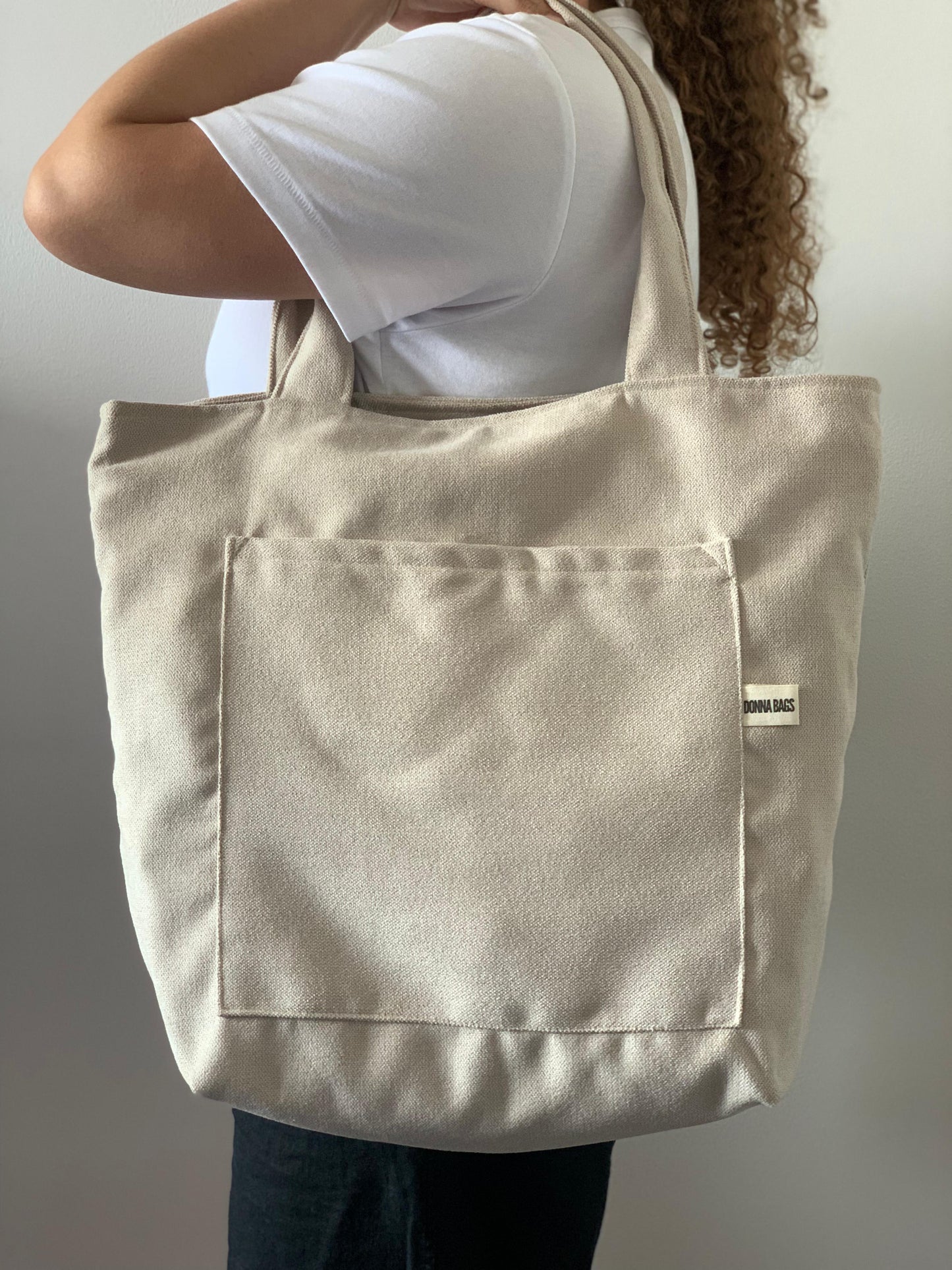 MILA BAGS RUSTIC VELVET BEIGE