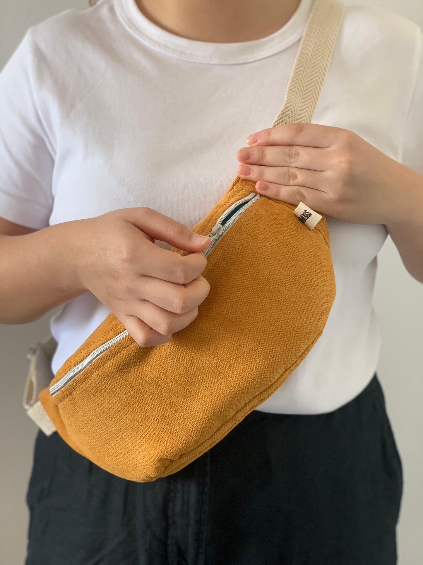 PALOMA BAGS RUSTIC VELVET MUSTARD