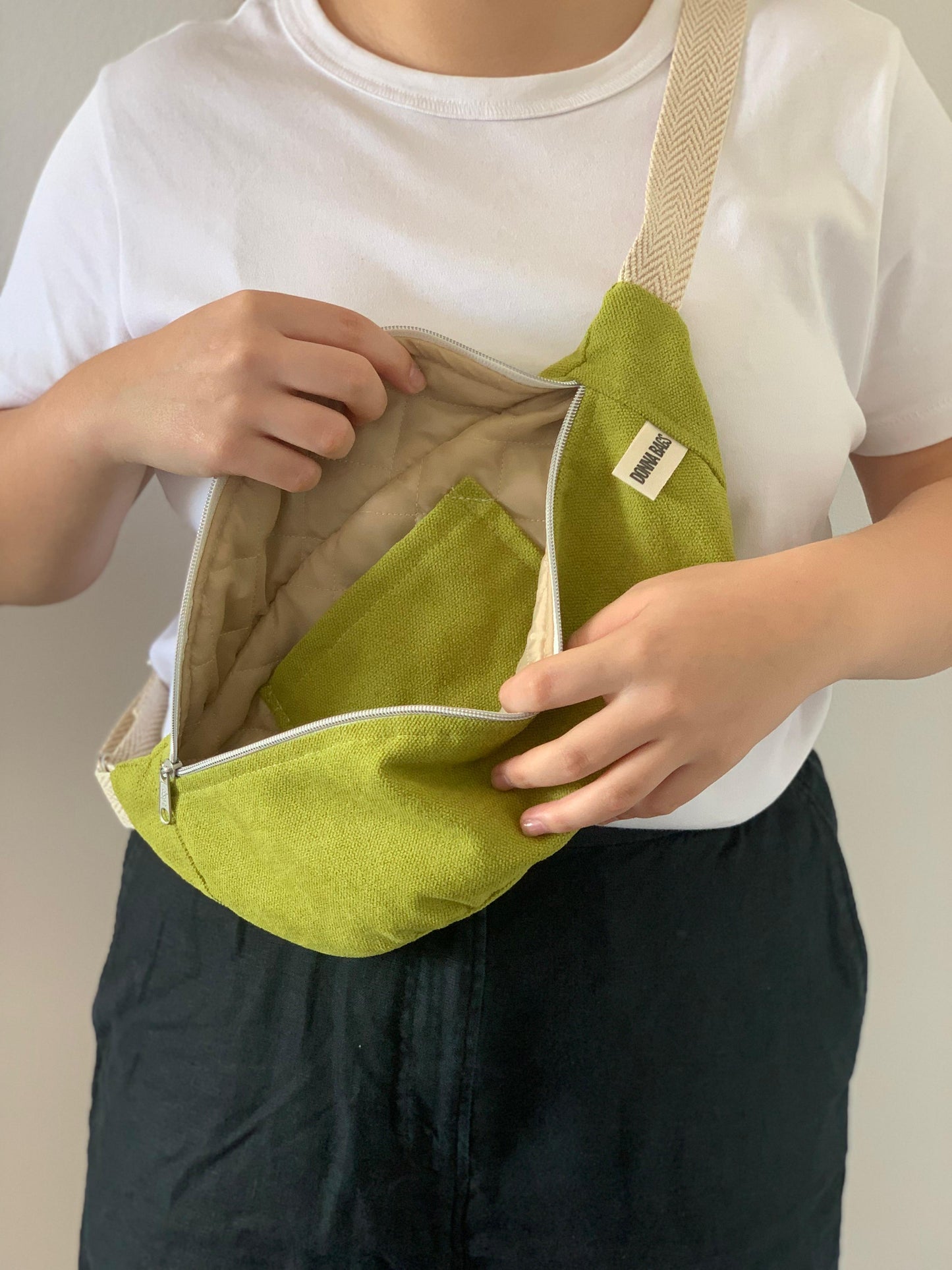 PALOMA BAGS RUSTIC VELVET PISTACHIO GREEN