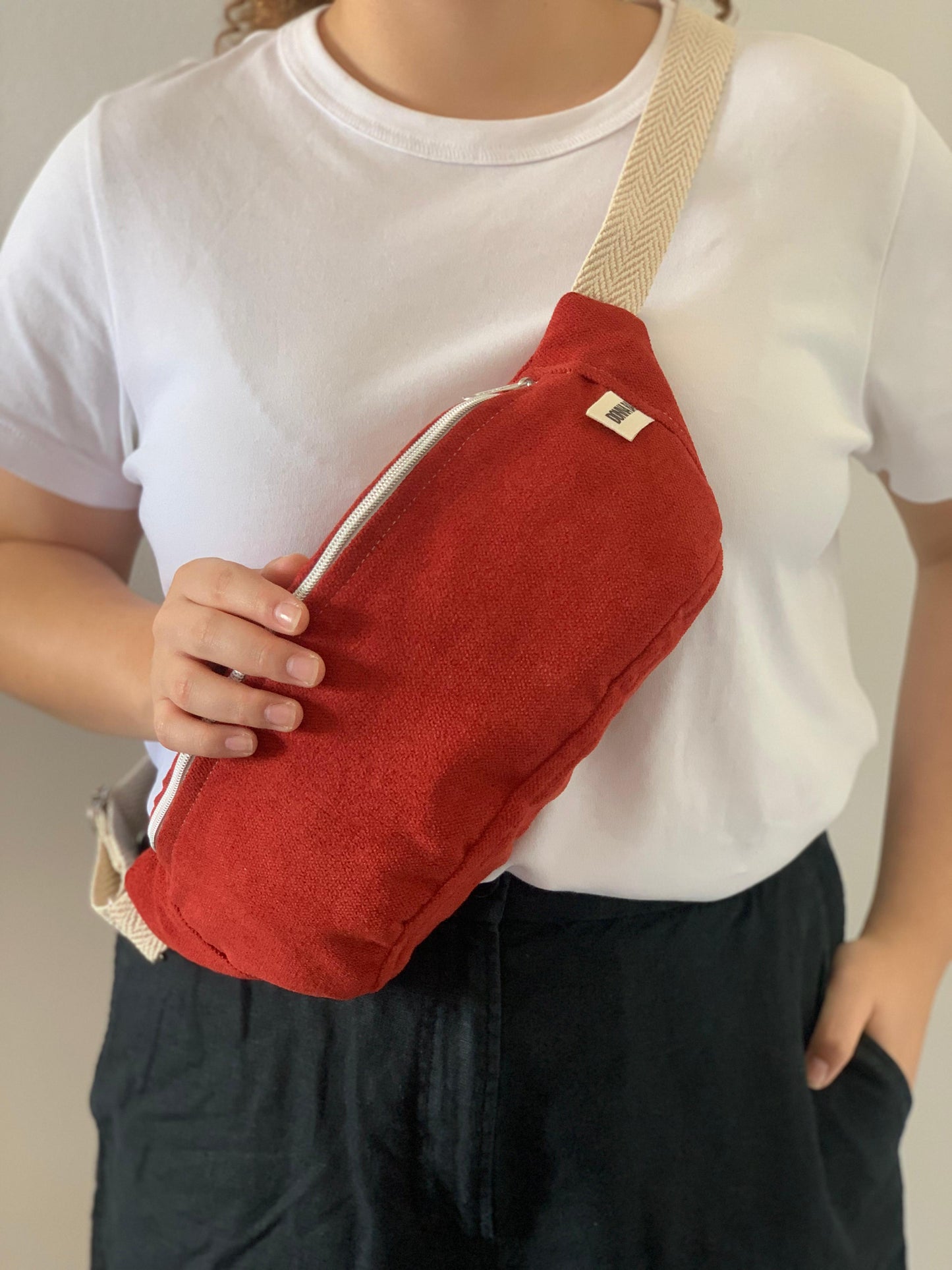 PALOMA BAGS RUSTIC VELVET RED
