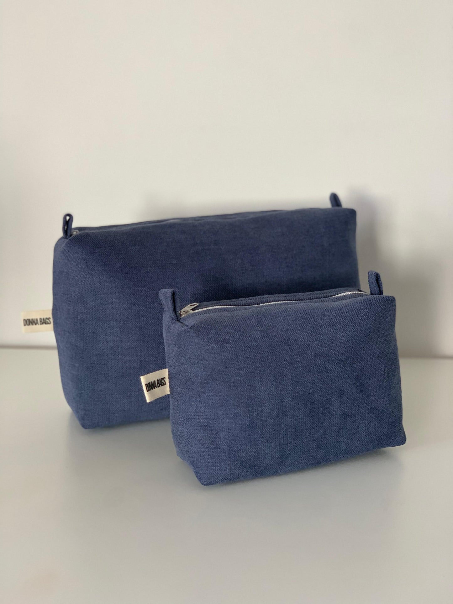 LIS BAGS RUSTIC VELVET NAVY BLUE