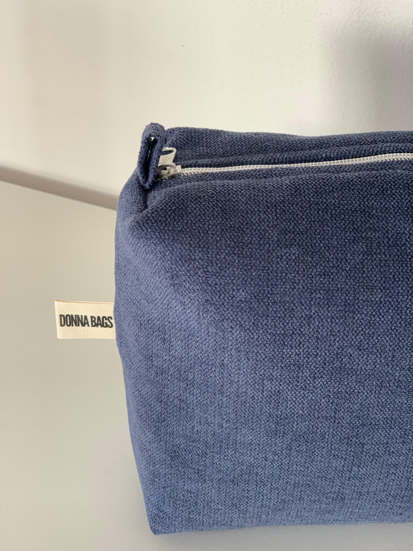 LIS BAGS RUSTIC VELVET NAVY BLUE