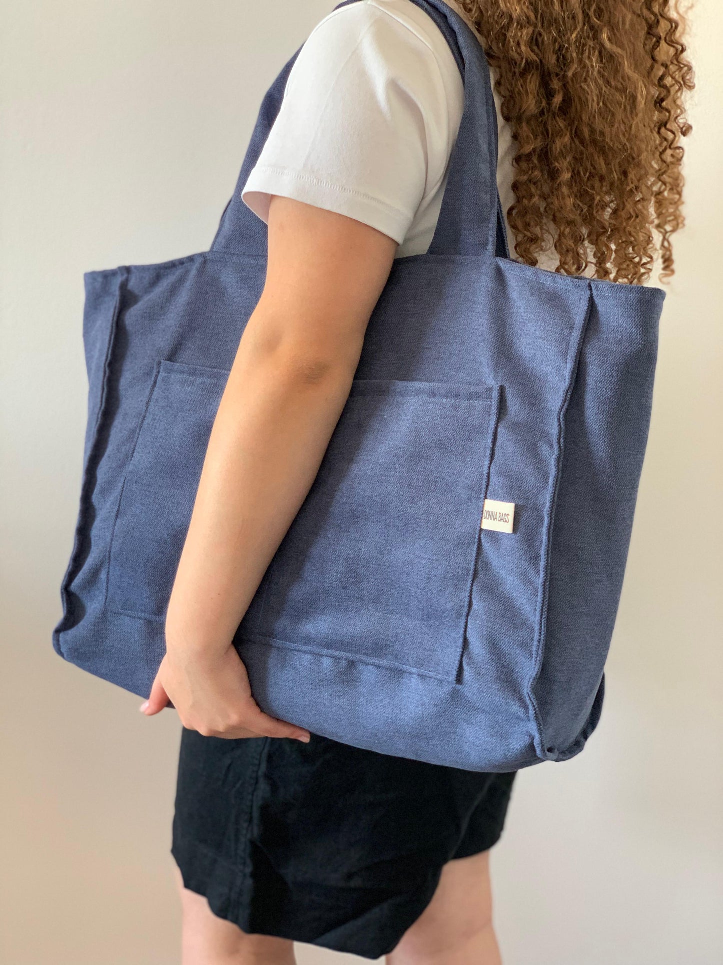 CRISTAL BAGS RUSTIC VELVET NAVY BLUE