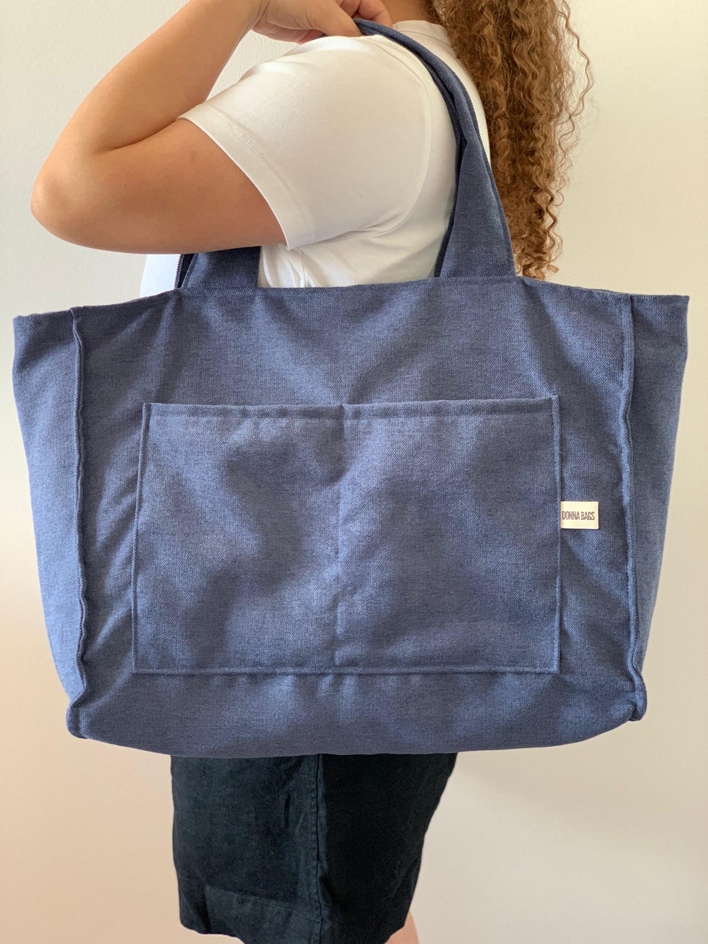 CRISTAL BAGS RUSTIC VELVET NAVY BLUE