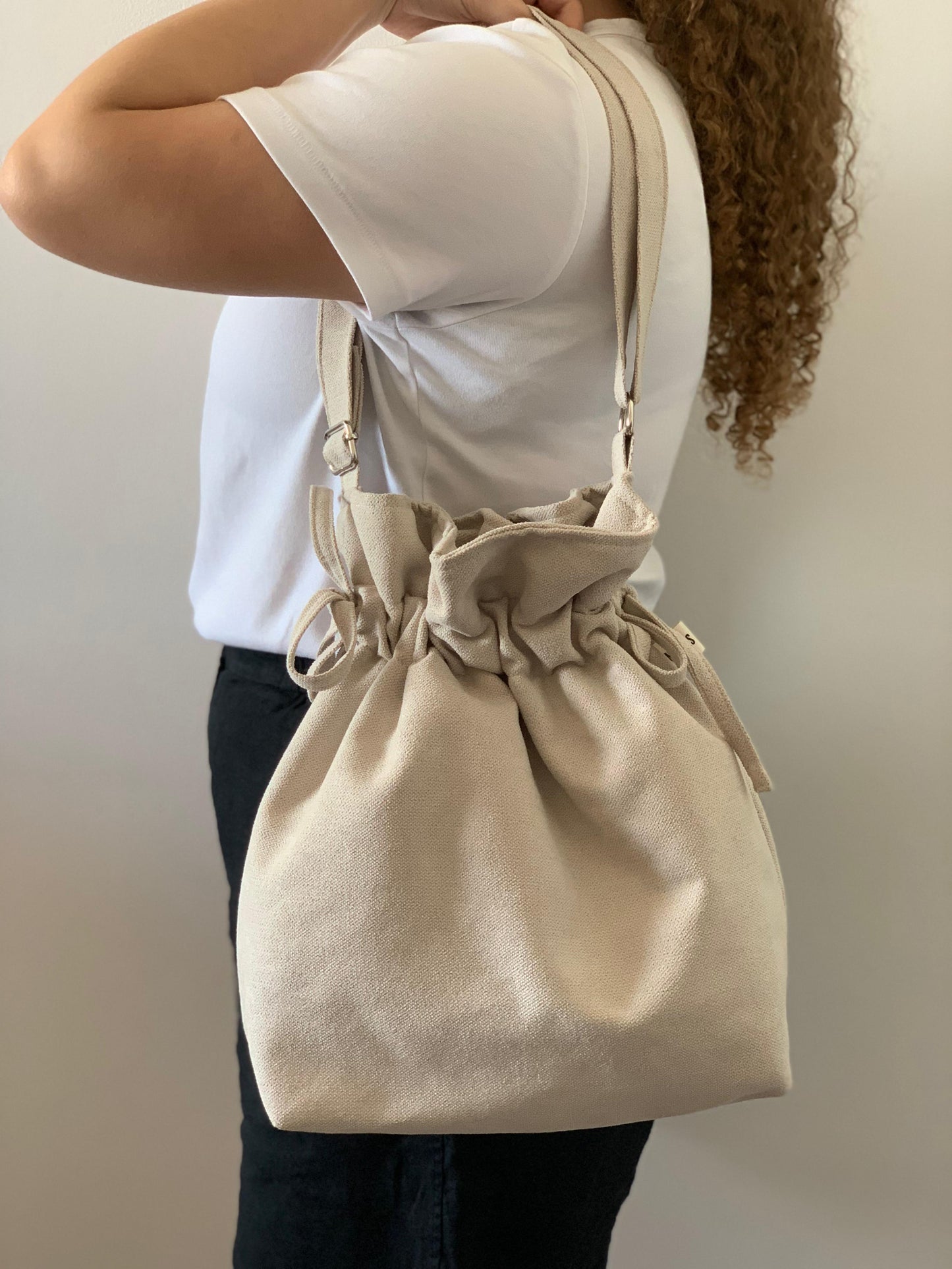 CAROL BAGS RUSTIC VELVET BEIGE