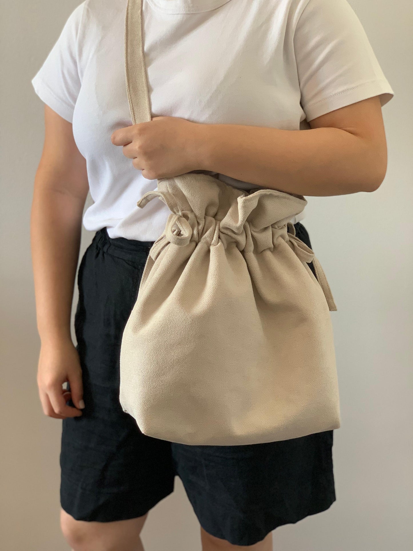 CAROL BAGS RUSTIC VELVET BEIGE