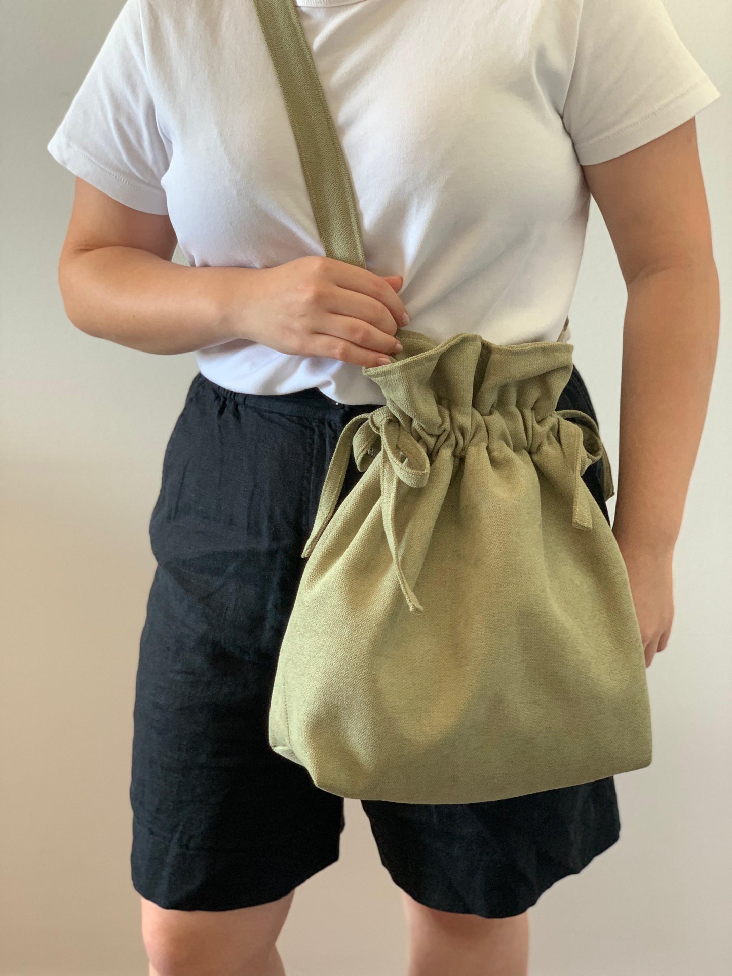 CAROL BAGS RUSTIC VELVET OLIVE GREEN