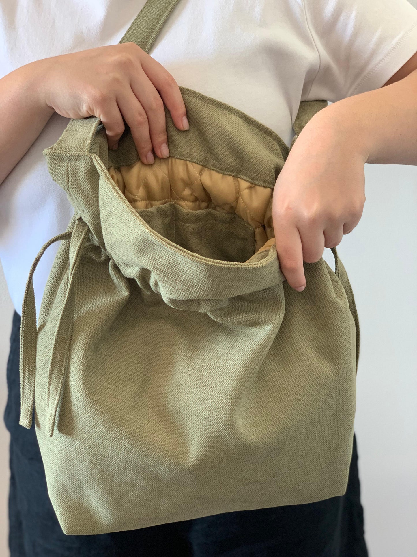 CAROL BAGS RUSTIC VELVET OLIVE GREEN