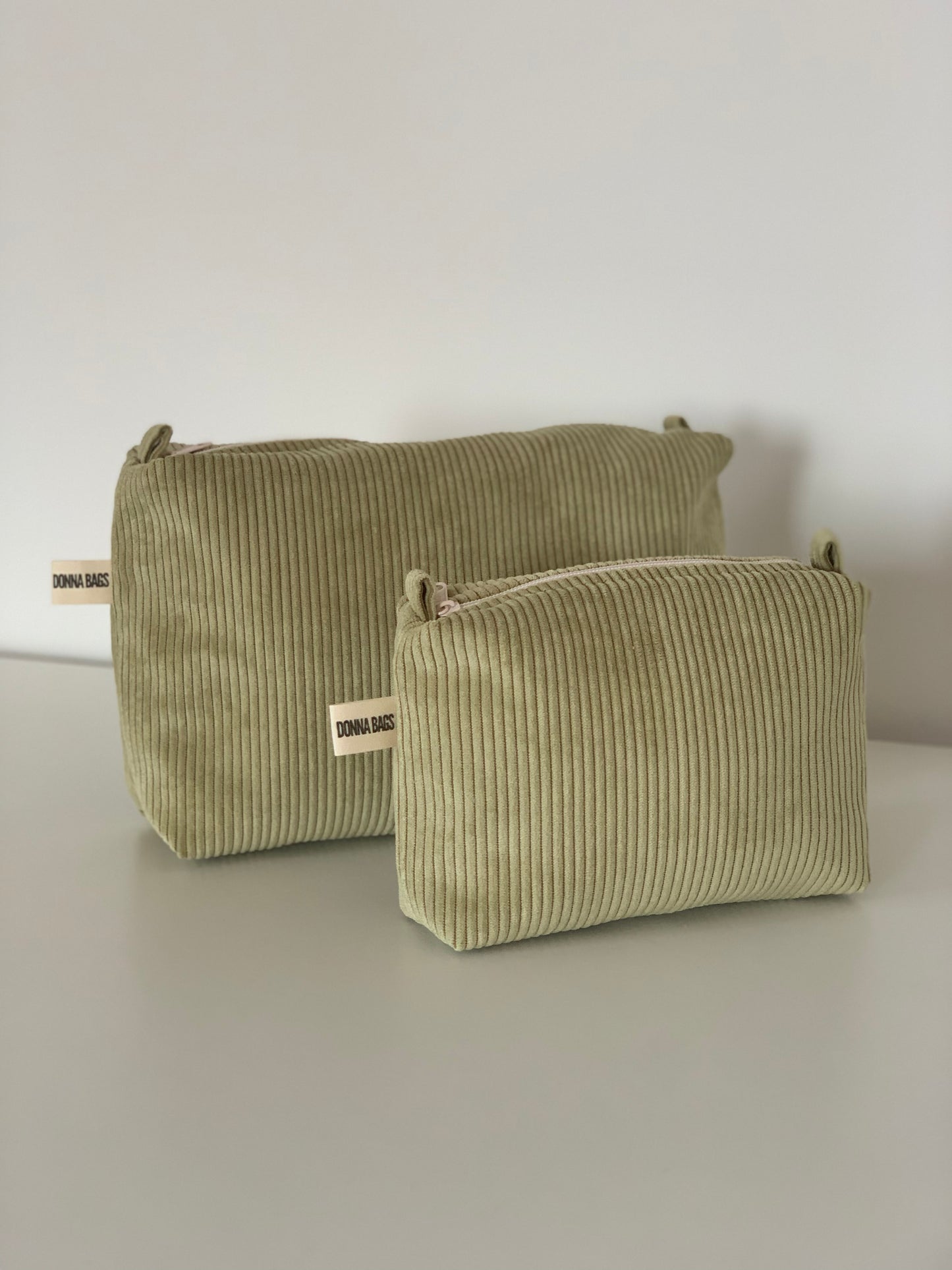 LIS BAGS LIGHT GREEN CORDUROY