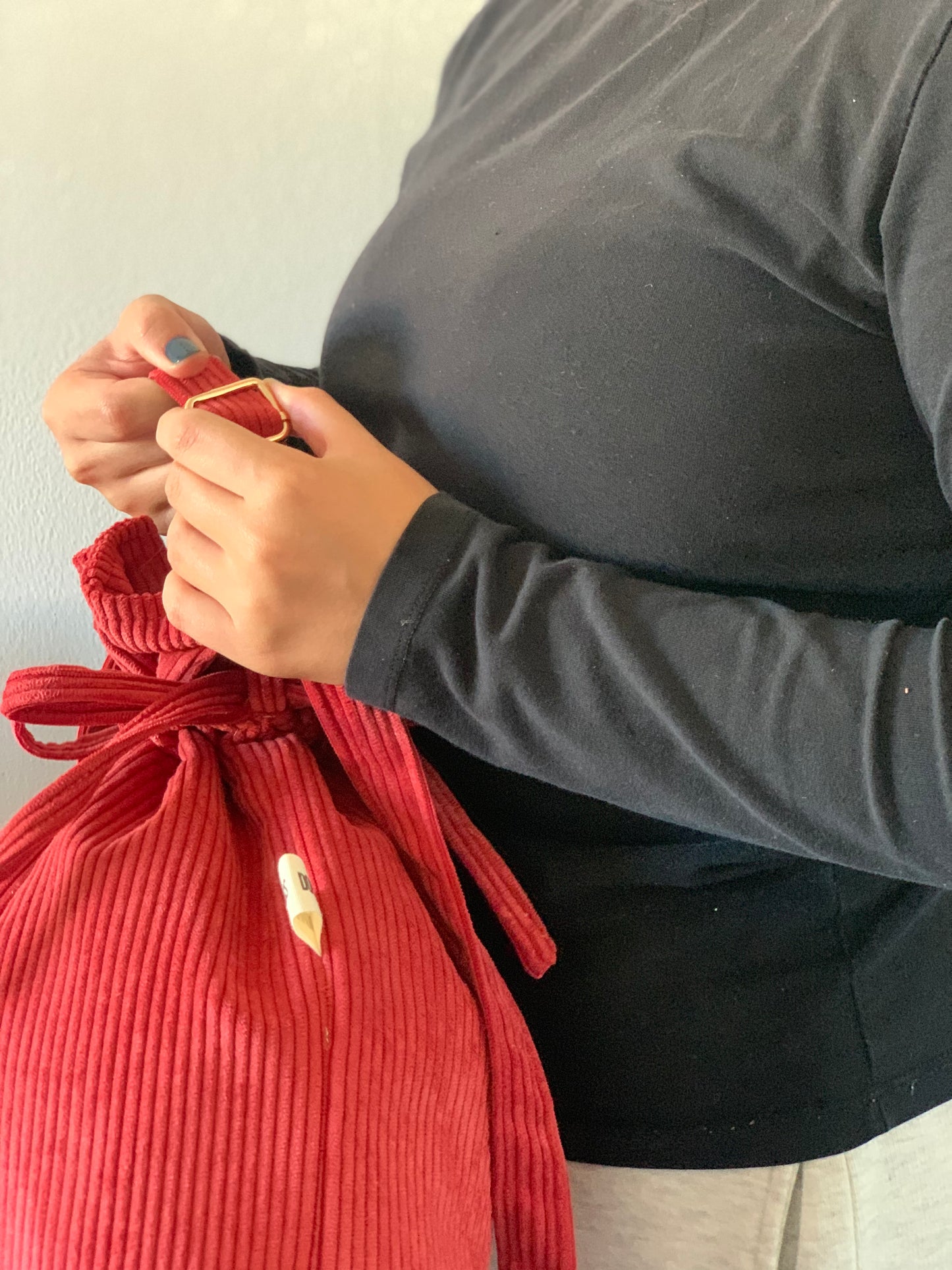 CAROL BAGS RED CORDUROY