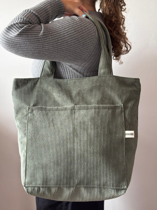 MILA BAGS DRY GREEN CORDUROY