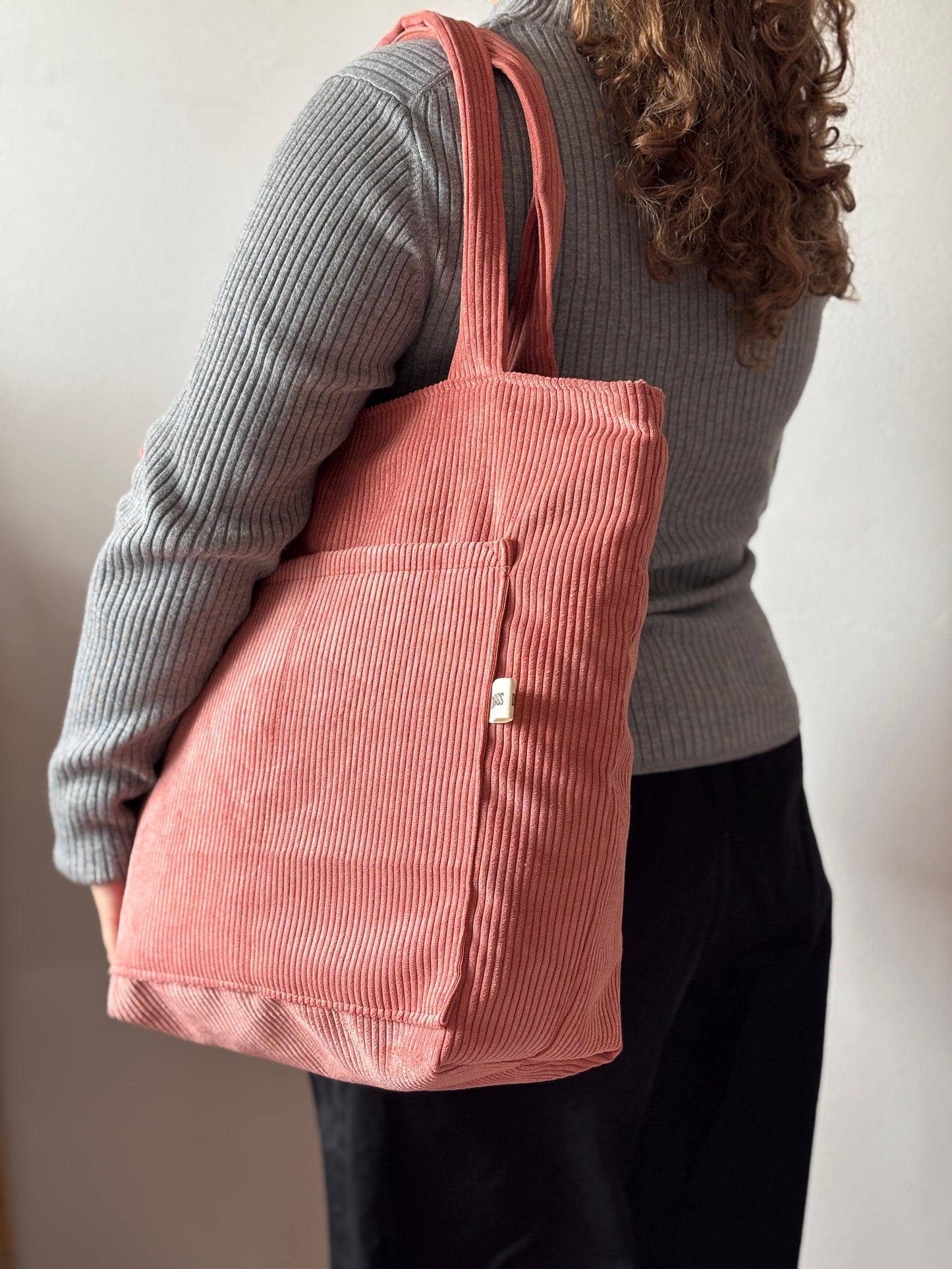 MILA BAGS OLD PINK CORDUROY