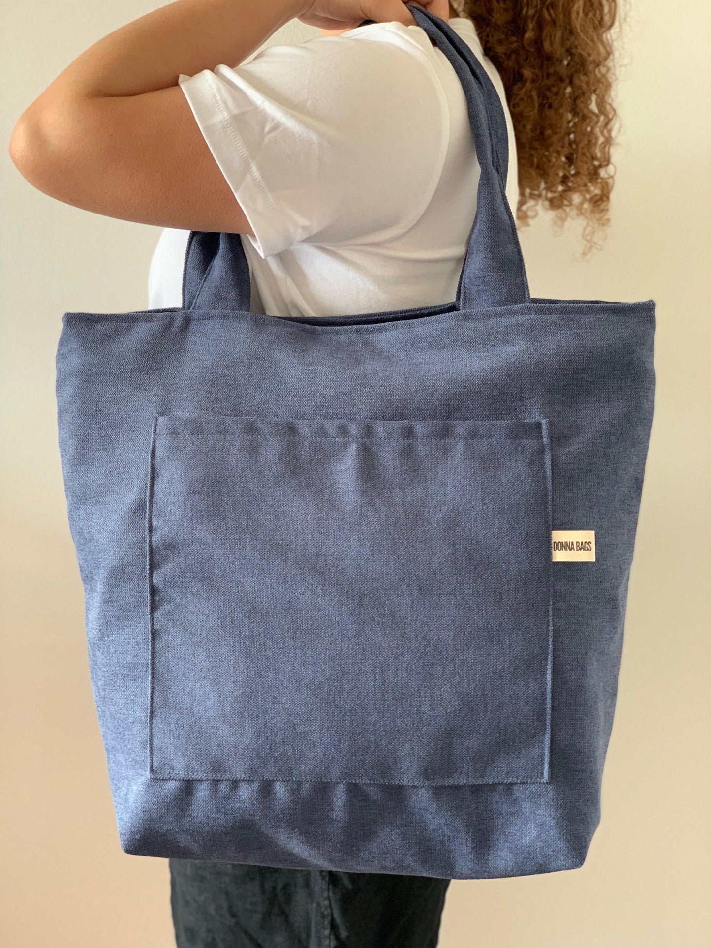 MILA BAGS RUSTIC VELVET NAVY BLUE