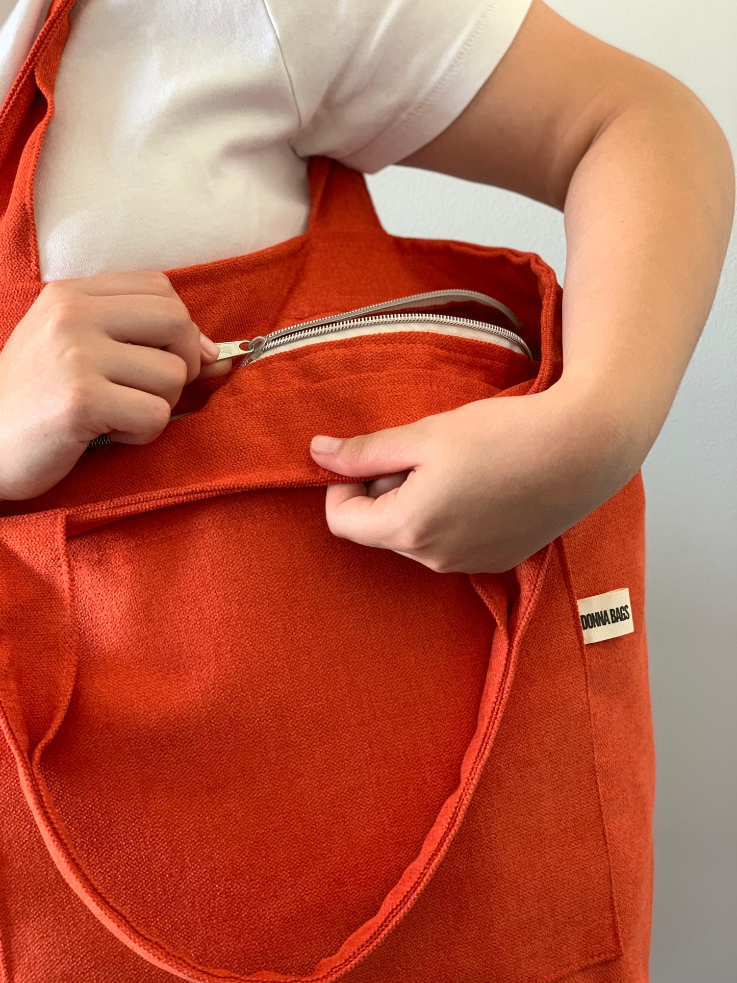 MILA BAGS RUSTIC VELVET ORANGE