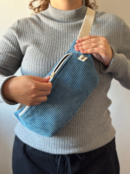 PALOMA BAGS ROYAL BLUE CORDUROY