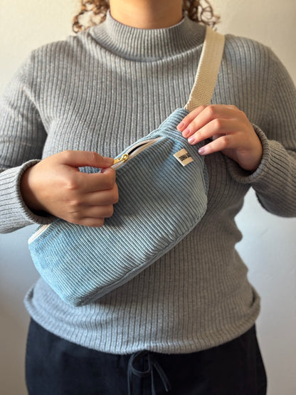 PALOMA BAGS LIGHT BLUE CORDUROY