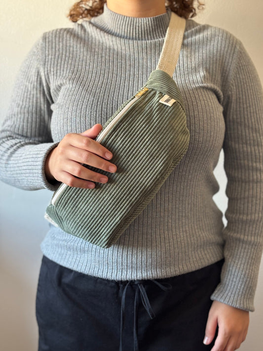 PALOMA BAGS DRY GREEN CORDUROY
