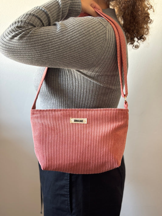 NINA BAGS OLD PINK CORDUROY