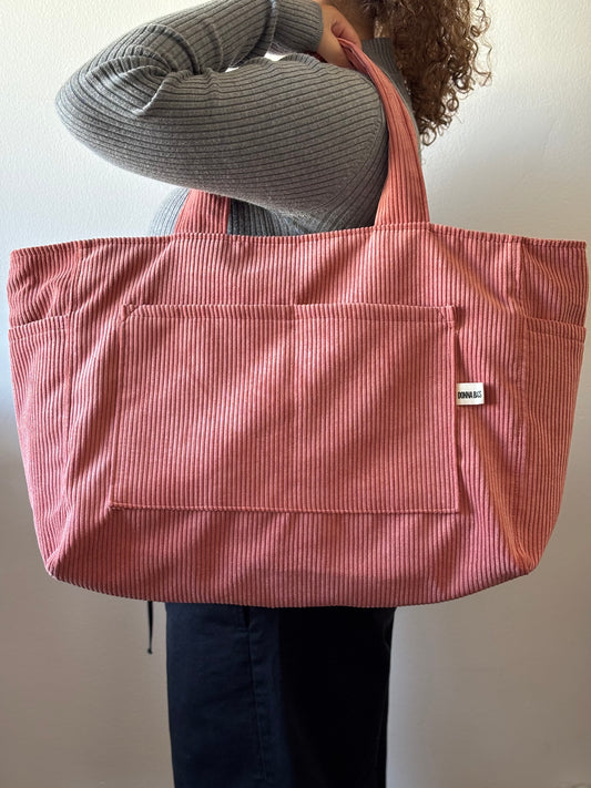 CRISTAL BAGS OLD PINK CORDUROY