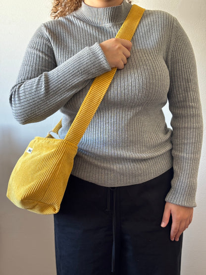 NINA BAGS YELLOW CORDUROY
