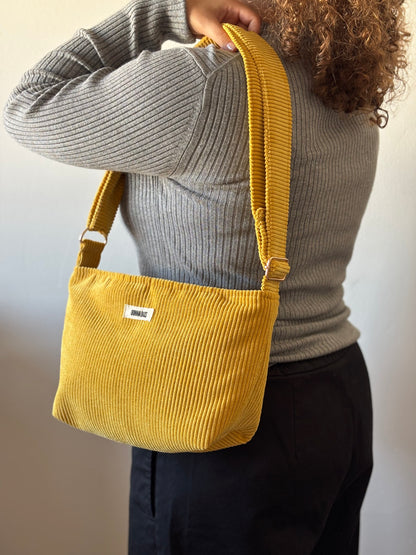 NINA BAGS YELLOW CORDUROY