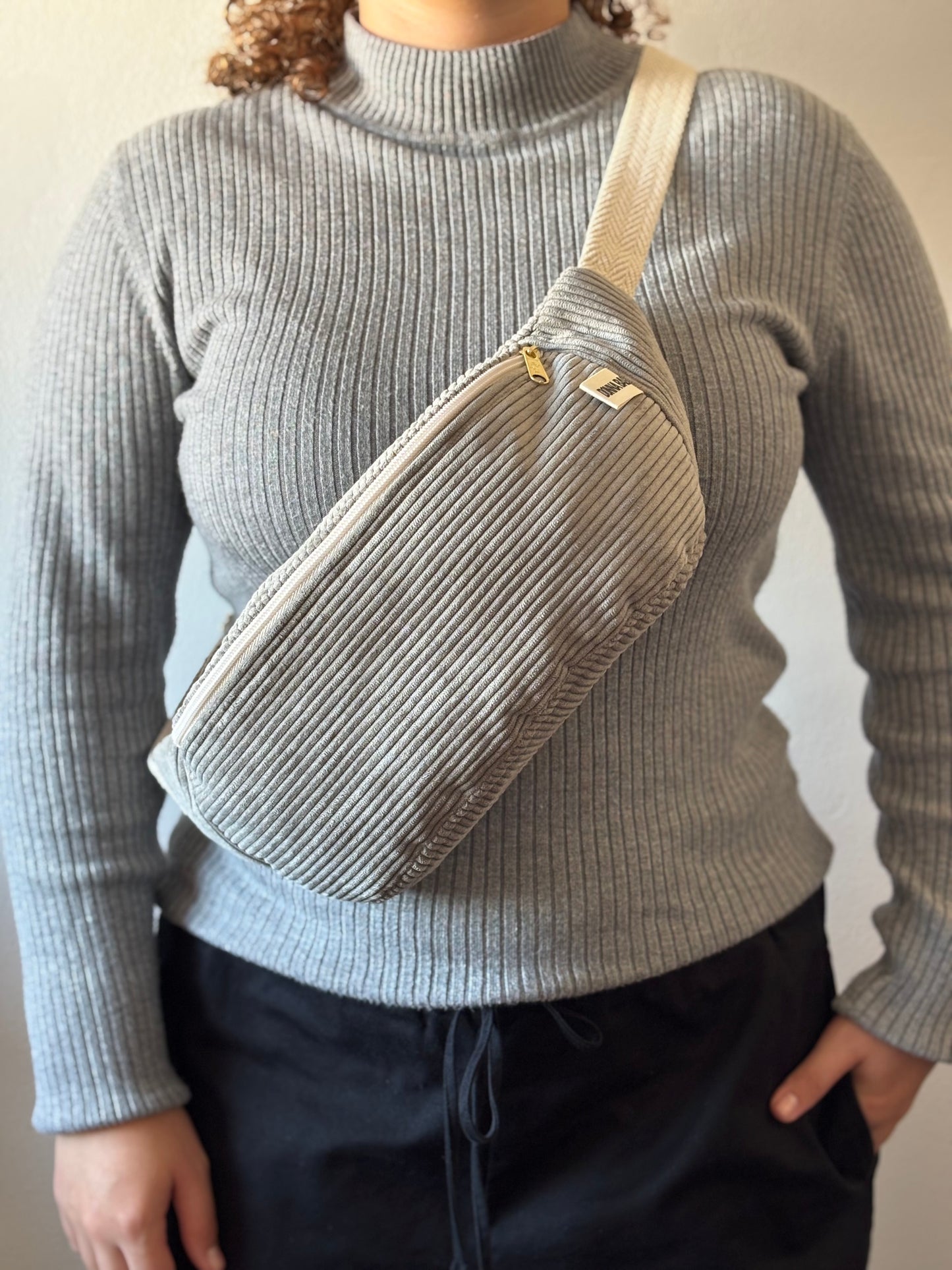 PALOMA BAGS GRAY CORDUROY