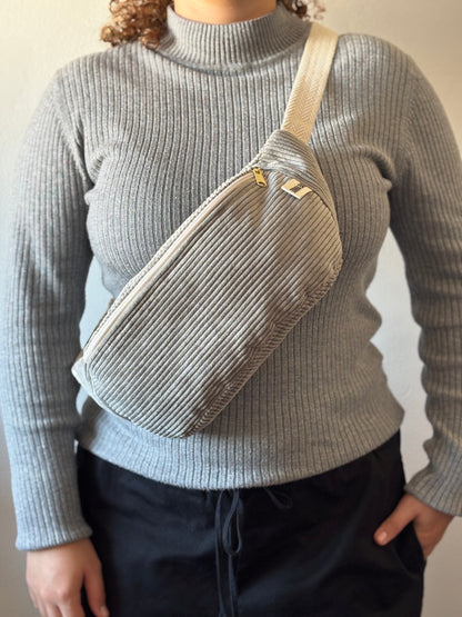 PALOMA BAGS GRAY CORDUROY