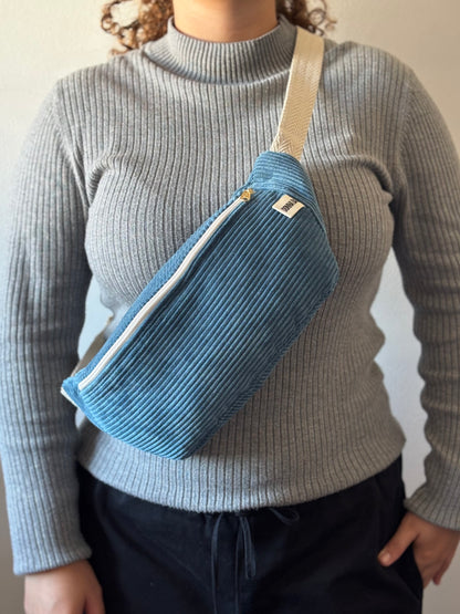 PALOMA BAGS ROYAL BLUE CORDUROY