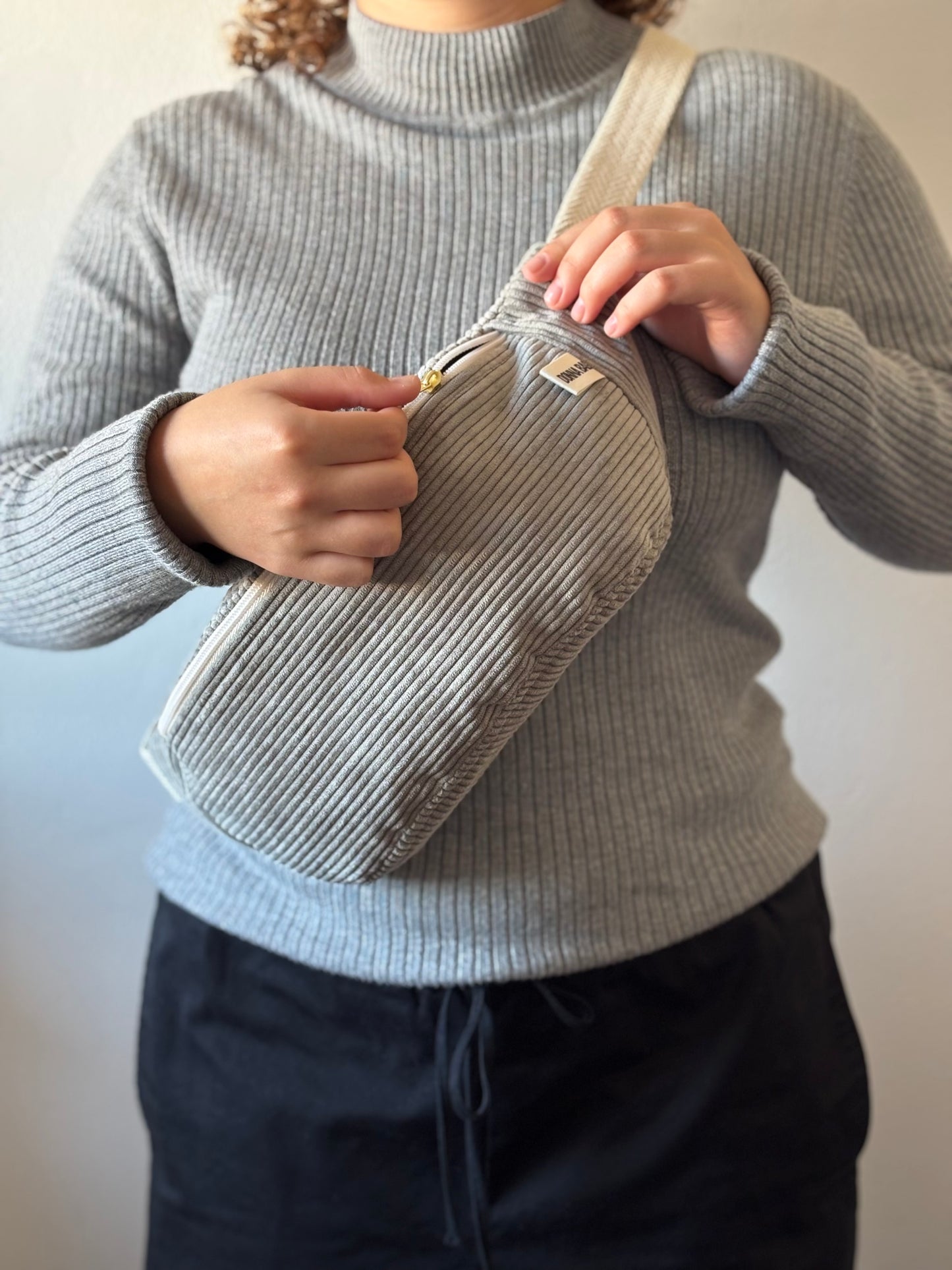 PALOMA BAGS GRAY CORDUROY