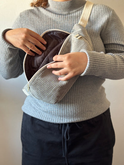 PALOMA BAGS GRAY CORDUROY