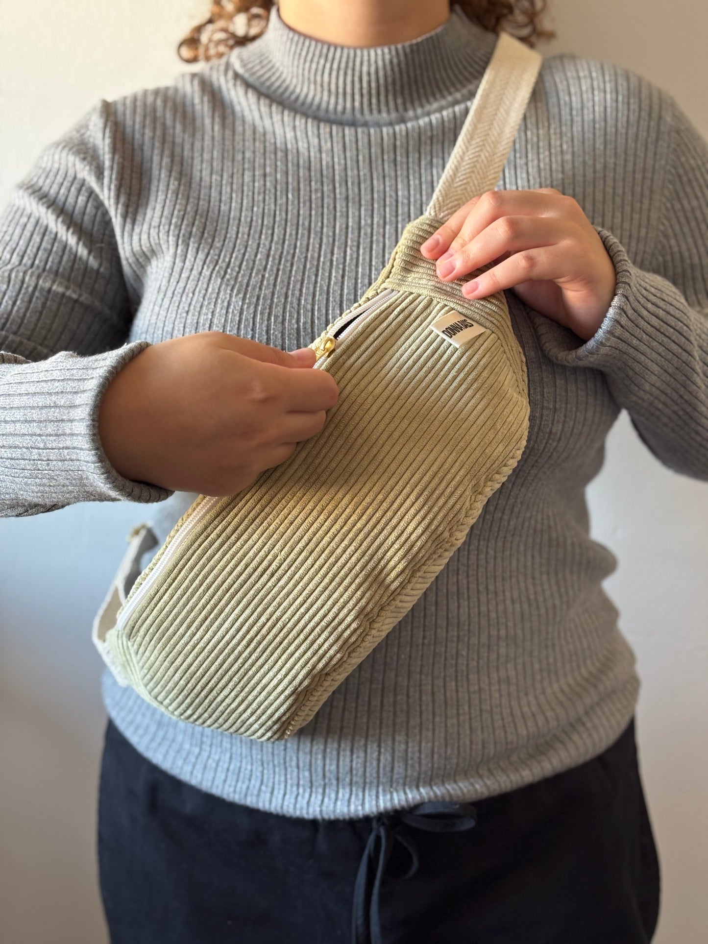 PALOMA BAGS LIGHT GREEN CORDUROY