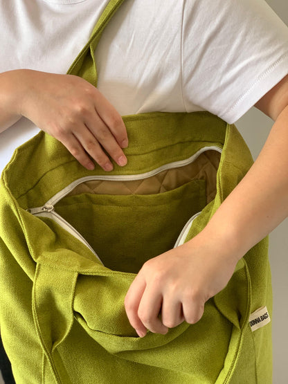 MILA BAGS RUSTIC VELVET PISTACHIO GREEN