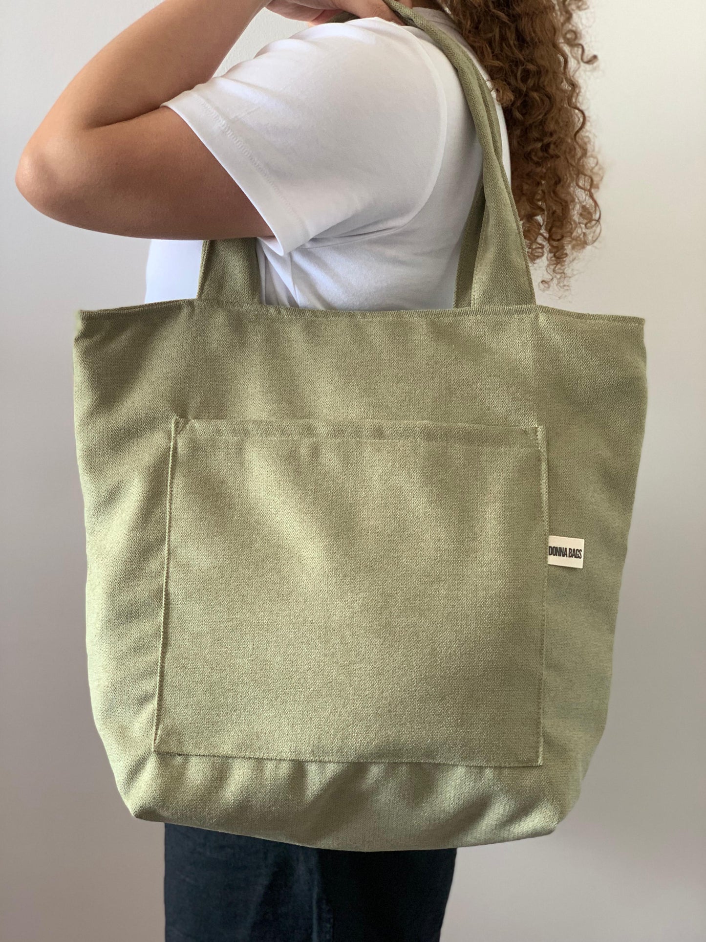 MILA BAGS RUSTIC VELVET OLIVE GREEN
