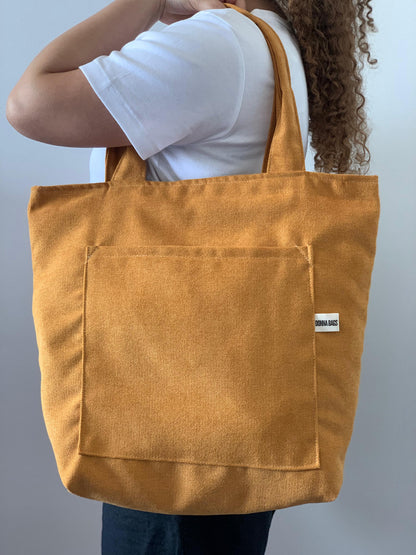 MILA BAGS RUSTIC VELVET MUSTARD