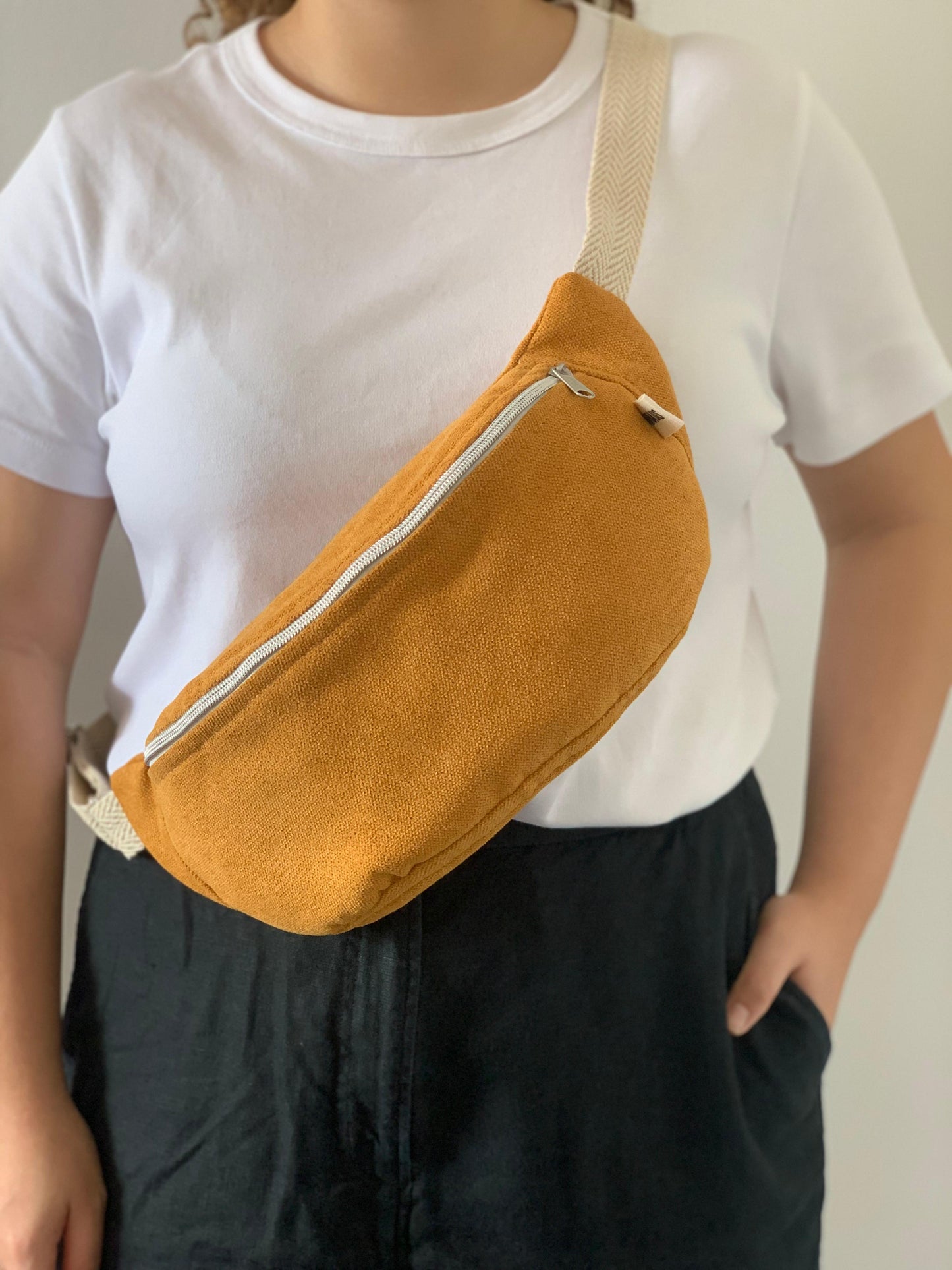 PALOMA BAGS RUSTIC VELVET MUSTARD