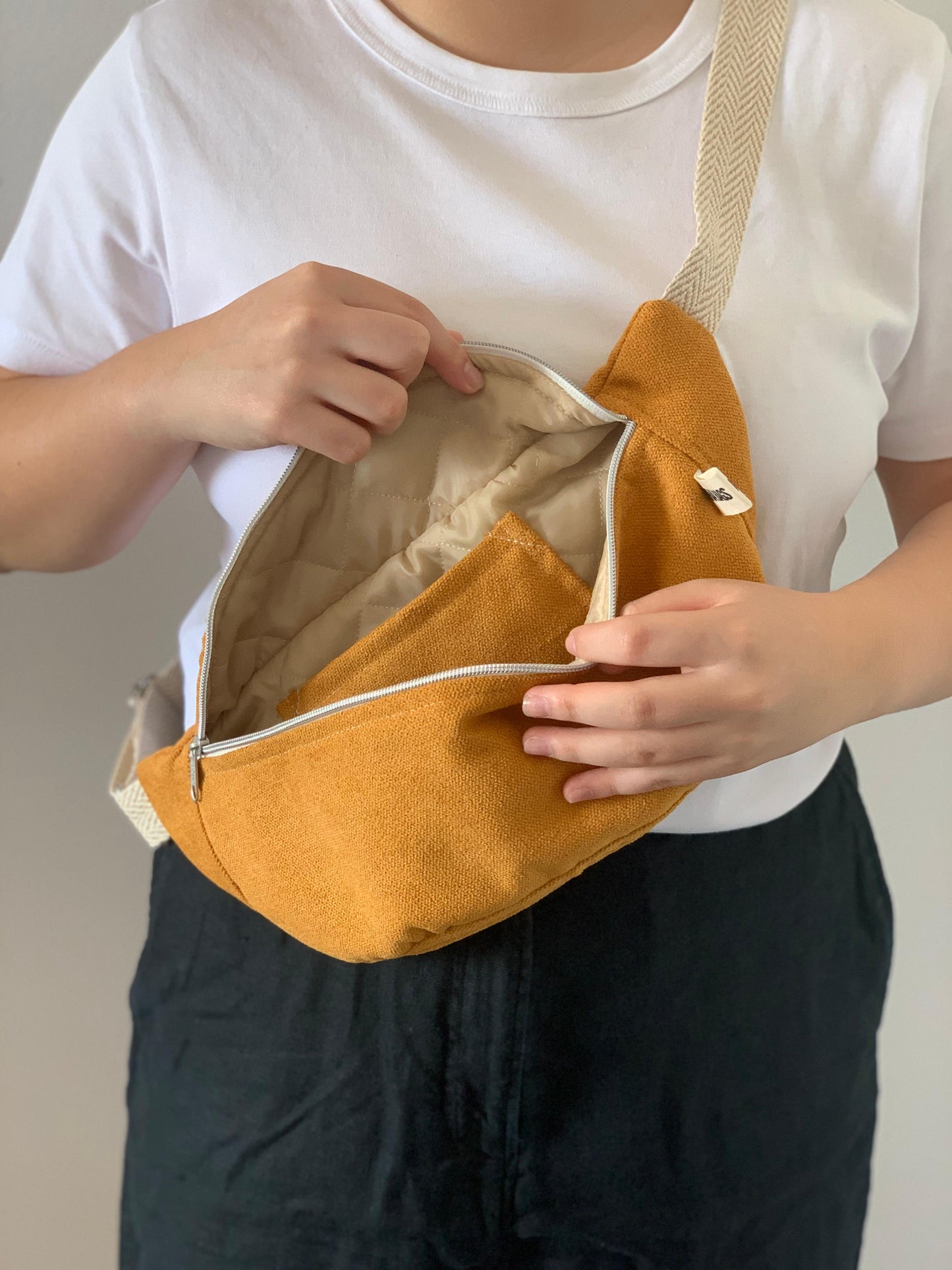 PALOMA BAGS RUSTIC VELVET MUSTARD