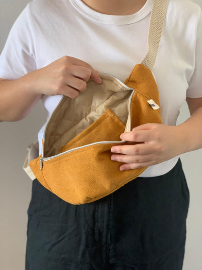 PALOMA BAGS RUSTIC VELVET MUSTARD